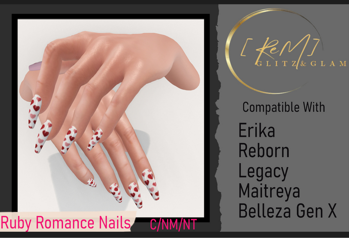 [ReM]  RUby Romance Nails