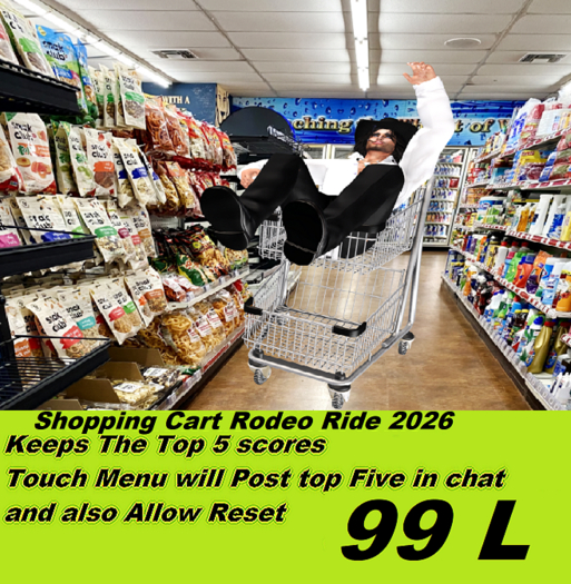 shopping cart Rodeo Ride 2026