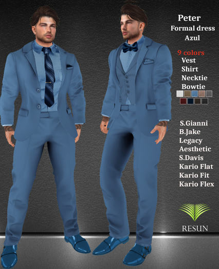 Res_Peter Formal dress Azul