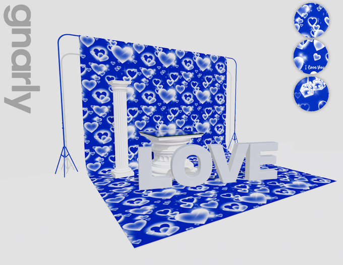 Gnarly . - Y2K Vday Photoshoot Set - Blue
