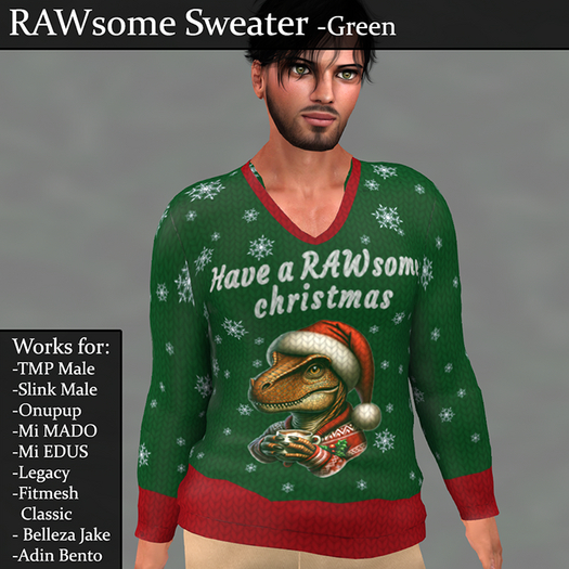 RAWsome Sweater Green