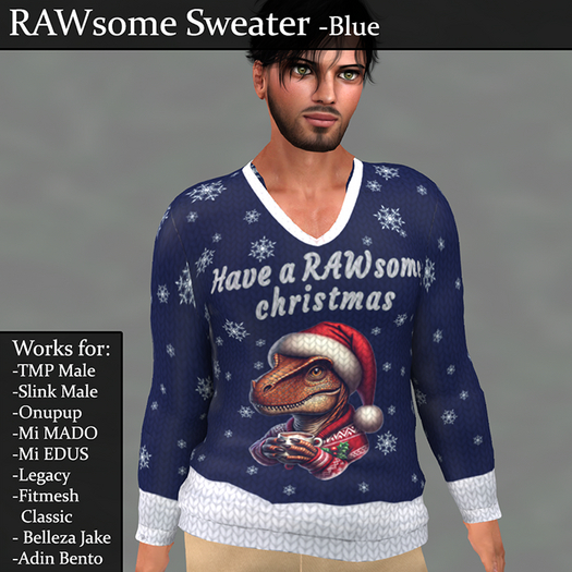 RAWsome Sweater Blue