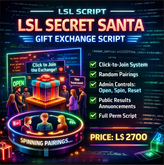 LSL Secret Santa Gift Exchange Script – Click-to-Join, Random Pairing, Admin Controlled | Full Perm