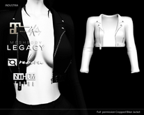 INDUSTRIA : Cropped Biker Jacket FP