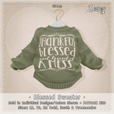 ;Lovey- Blessed Sweater - Green