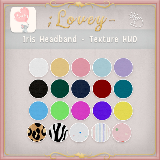 ;Lovey- Iris Headband - Pattern Pack