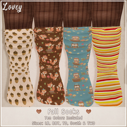 ;Lovey- Fall Socks