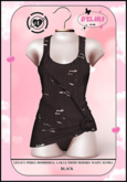 D'ELARA DRESS & PANTIE #1 BLACK