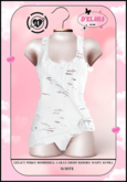 D'ELARA DRESS & PANTIE #1 WHITE