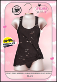 D'ELARA DRESS & PANTIE #1 BLACK