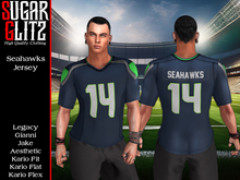 [SugarGlitz] Seahawks Jersey (Male)