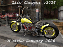 Ziro Chopper no22 ... w/helmets _January 2026 UPGRADE -100 Colors