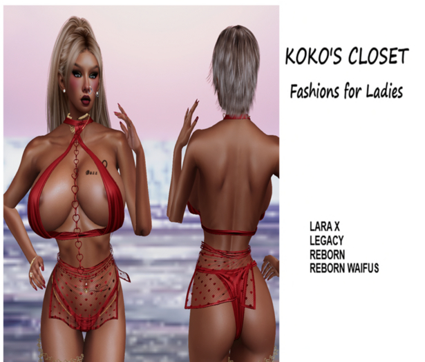 KOKO'S CLOSET SEXY RED OUTFIT