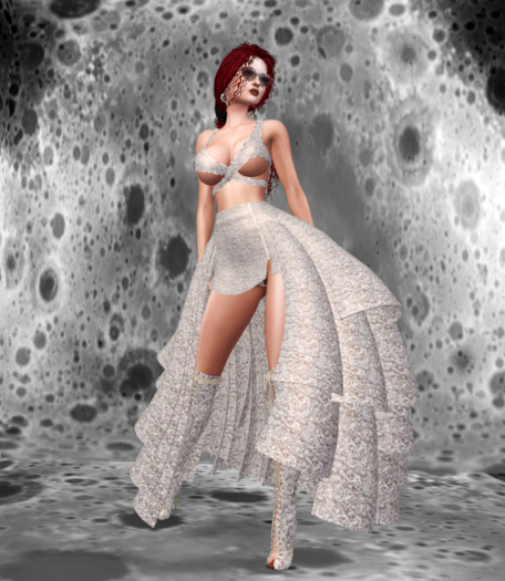 IMBOLG Roses Skirt Set [Winter Soil] Legacy Pinup x Bombshell