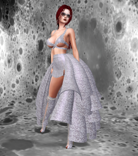 IMBOLG Roses Skirt Set [River Silt] Legacy Pinup x Bombshell