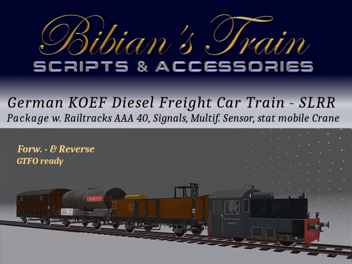 German KOEF DIesel Freight Car Train - SLRR