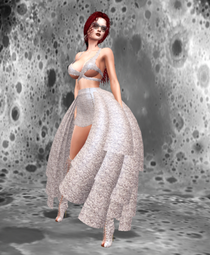 IMBOLG Roses Skirt Set [Blonde Snow] Legacy Pinup x Bombshell