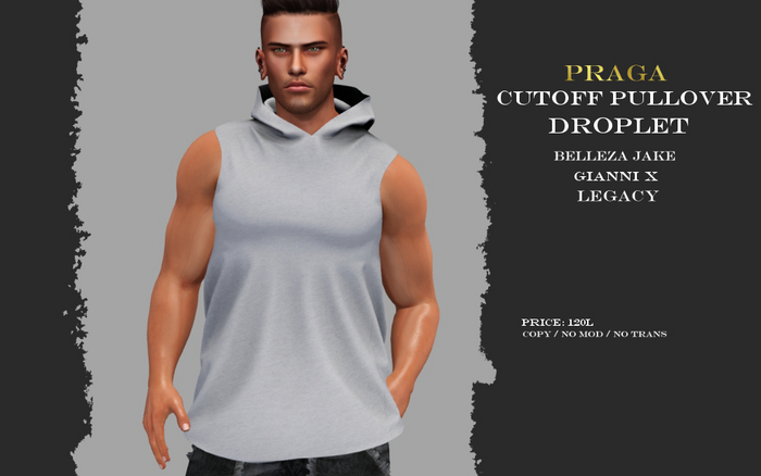Praga Cutoff Pullover - Droplet