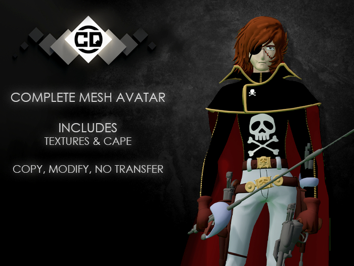 ◁.:CQ:. Captain Harlock Bento Avatar▷