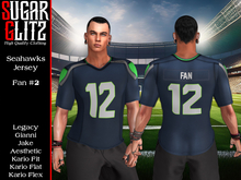 [SugarGlitz] Seahawks Jersey Fan #12 (Male)