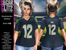 [SugarGlitz] Seahawks Jersey Fan #12 (Female)