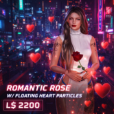 Romantic Rose with Floating Heart Particles – Valentine’s Day Proposal & Love Celebration Effect