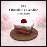 DFS Chocolate Cake Slice with Cherry - ACTUAL ITEM