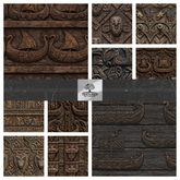 TB - VIKING CHIEFTAIN HALL WALL CARVINGS