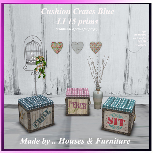 Cushion Crates Blue