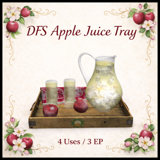 DFS Apple Juice Tray - ACTUAL ITEM
