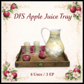 DFS Apple Juice Tray - ACTUAL ITEM