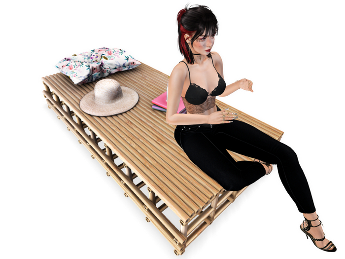8 - ionic : Bamboo deck chair (with stuff)