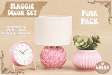 - Legna - Maggie Decor Set (Pink Pack)