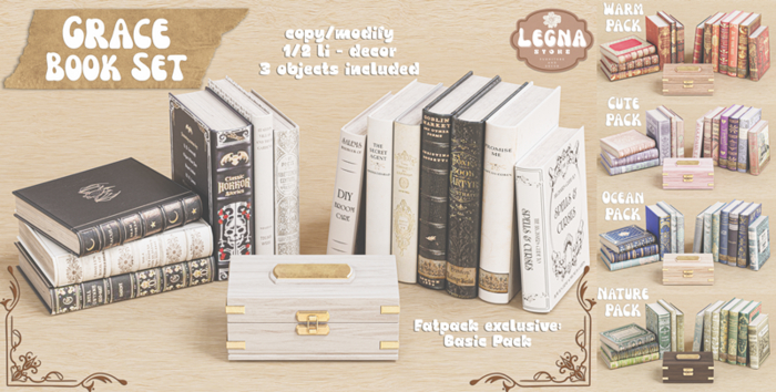 - Legna - Grace Book Set (Fatpack)