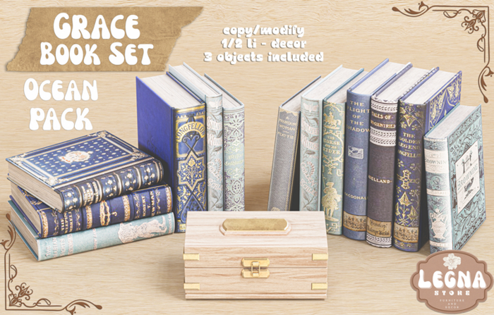 - Legna - Grace Book Set (Ocean Pack)
