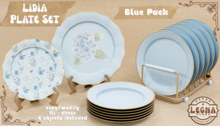- Legna - Lidia Plate Set (Blue Pack)