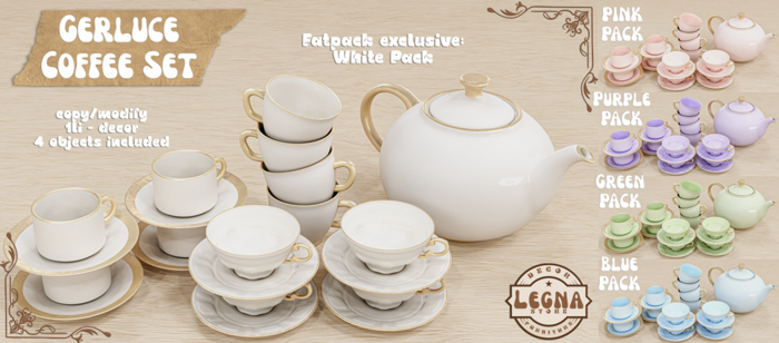 - Legna - Gerluce Coffee Set (Fatpack)
