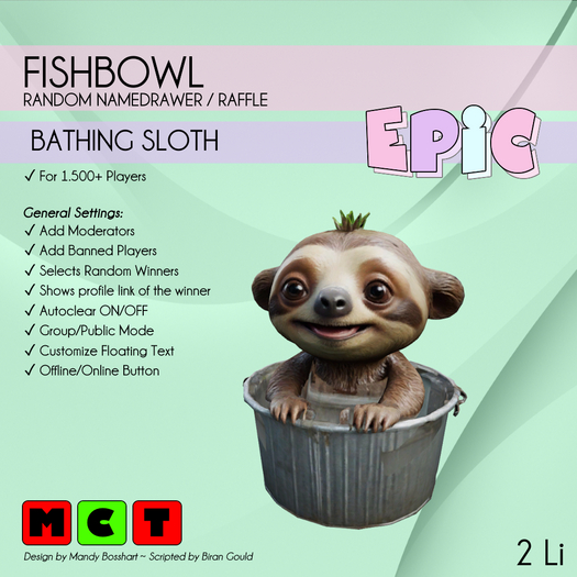 [EPIC FishBowl] Bathing Slot (ADD ME)