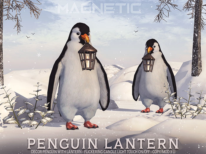 Magnetic - Penguin Lantern