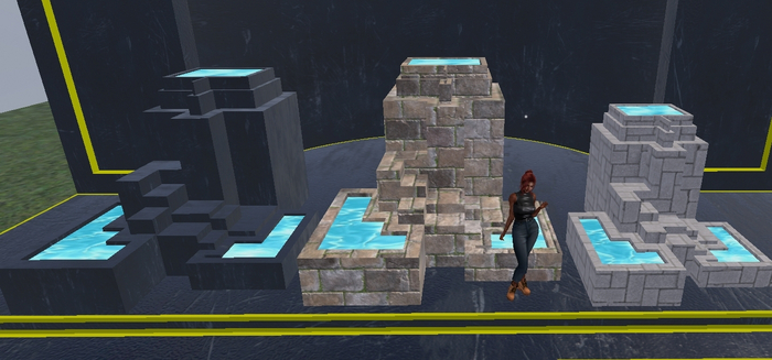 Stone Fountain Set – Copy / Mod *PBR*