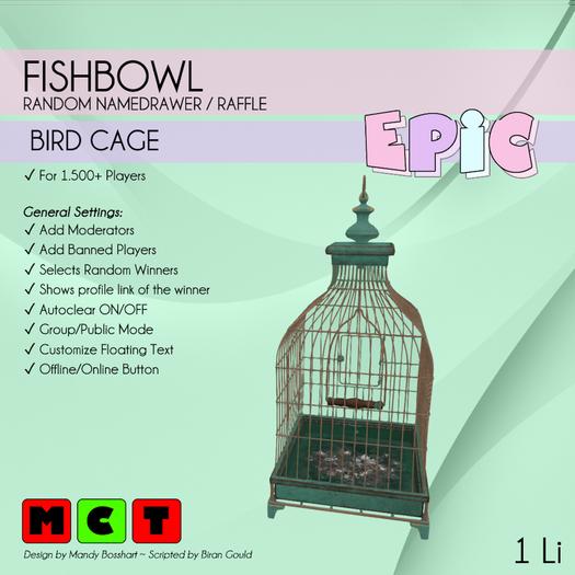 [EPIC FishBowl] Bird Cage (ADD ME)