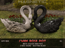Magnetic - Swan Rose Pot 