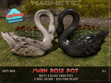 Magnetic - Swan Rose Pot 