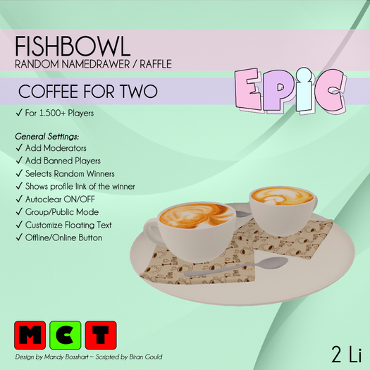 [EPIC FishBowl] Coffee for Two (ADD ME)