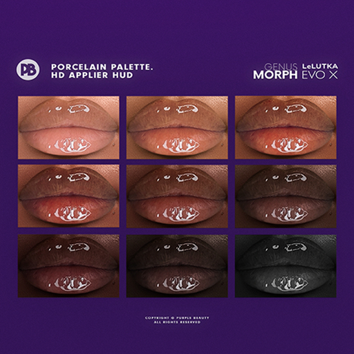 PURPLE X Genus - Porcelain Glossy Palette.