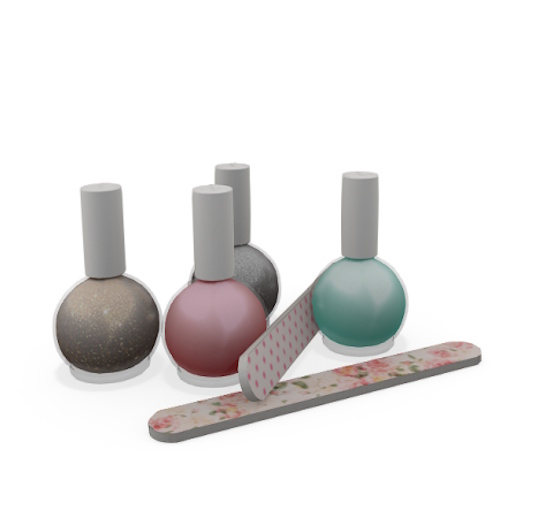 floorplan. nail polish