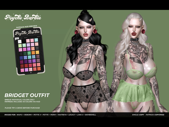 +PB+ Bridget Outfit - Fatpack