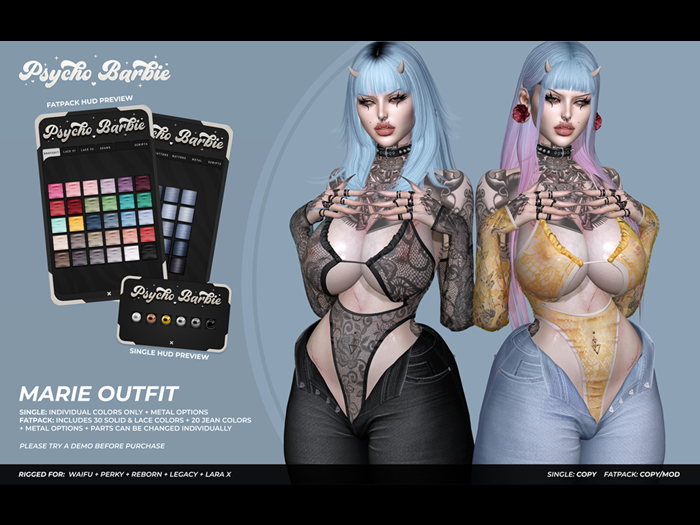 +PB+ Marie Outfit - Fatpack