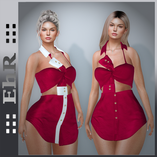 EHR_Shirt Dress_Red