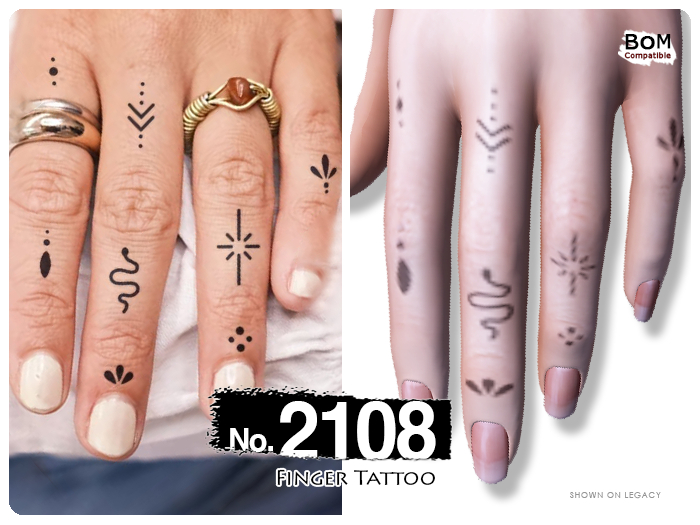 (Finger Tattoo) No.2108
